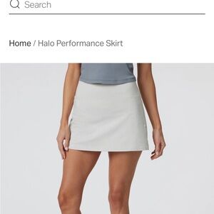 Vuori Halo Performance Skirt - oatmeal Sz. Small